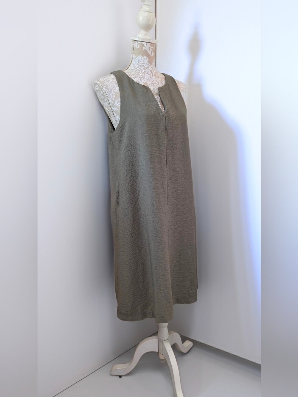 Banana Republic Aurelia Satin Trapeze Sleeveless Mini Dress Size L
